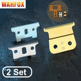 WAHFOX Replacement Blade Set 32 Teeth Professional Hair Trimmer for Andis GTO,GO,SL,SLS,LS,LS2 T-outliner Clipper