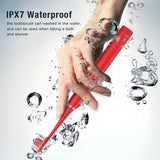 XFU Sonic Electric Toothbrush Waterproof Teeth Brush Oral Care Red Black Adult Timer Brush Two Heads SG-2007