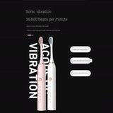 USB Electric Toothbrush Sonic Rechargeable Travel Waterproof Electronic Tooth Brushes Soft Replacement Heads For Adult Gift