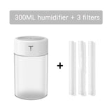 Mini Ultrasonic Air Humidifier 360ML Mute Aroma Essential Oil Diffuser For Home Car USB Fogger Mist Maker with LED Night Lamp