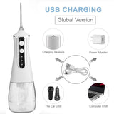 Portable Oral Irrigator for Teeth Electric Dental Water Jet Flosser USB 300ml Tank Dental Floss Cleaning Waterproof Dropshipping