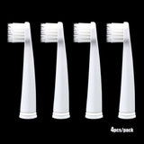 SEAGO 4pcs/lot Electric Toothbrush Heads for EK8/EK9/EK10 Kids Sonic Brush Heads Nozzles Soft Bristles Replacement Brush Heads