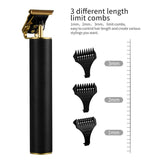 USB Rechargeable Powerful Clipper Beard Electric Hairdresser Razor Barbershop Cordless Close to 0mm T Head Men Haircut Tools