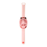 Portable Mini Watch Fan Handheld Third Gear Speed USB Fan for Home Office Outdoor Travel Kids Wrist Cooler Watch w/ light