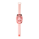 Portable Mini Watch Fan Handheld Third Gear Speed USB Fan for Home Office Outdoor Travel Kids Wrist Cooler Watch w/ light