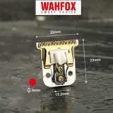 WAHFOX Replacement Steel Blade Set For Andis D7 D8 SlimLine Pro Li Hair Clipper Trimmer With Ceramic Blade
