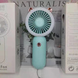 Mini Portable Fan USB Rechargeable Night Light Cooling Handheld Fan Three Speed Adjust ventilador