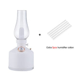 Mini Retro Air Humidifier Wireless 280ML Essential Oil Diffuser Rechargeable Cool Mist 7 Color LED Lights Christmas Gift