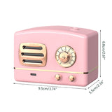 Y98B Retro Radio Shape Large Capacity Portable Desktop Air Humidifier USB Mist Maker