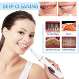 Ultrasonic Dental Scaler Electric Oral Teeth Tartar Remover Calculus Plaque Stains Cleaner Removal Teeth Whitening Tool with LED