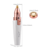 Portable Lady Shaver Mini USB Nose Hair Eyebrow Trimmer Rechargeable Armpit Leg Bikini Trimmer Female Epilator with LED Light 31