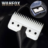 WAHFOX 2PCS/SET Replacement Ceramic Blades For Oster A5 Grooming Clippers Blade 18Teeth With Box