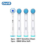 Original Oral B Replacement Brush Head for Oral-B Electric Toothbrush Ultra Soft Bristle Sensitive Whitening Teeth Remove Plaque