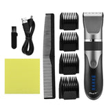 USB Rechargeable Ceramic Hair Clipper Electric Men Barber Hair Cutting Machine Trimmer Shaver Cordless Hair Trimmer