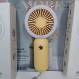 Mini Portable Fan USB Rechargeable Night Light Cooling Handheld Fan Three Speed Adjust ventilador