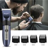 Professional Hair Clipper Rechargeable Beard Trimmer Men Electric Hair Cutting Titanium Ceramic Blade Low Noise Barber Machine53