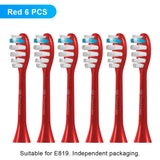 Ultrasonic Electric Toothbrush Wireless Charging for Adult IPX7 Waterproof Replacement Heads Whitening Teeth Timer Smart Brush