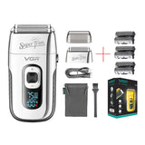 Professional Barber Shaver Beard Trimmer Shaper 3-Speed Electric Shaver Bald Head Shaving Machine Beard Electric Razor For Men