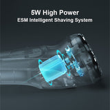 Professional Electric Shaver for Men 3D Triple Floating Blade Razor Shaver USB Rechargeable Fast Charging Beard Machine Travel
