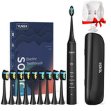 Upgrade Ultrasonic Electric Toothbrush 40000 Strokes/Min 5 Modes Smart Timer Adult's Teeth Cleaner IPX7 Waterproof Rechargeable