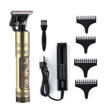USB Rechargeable Powerful Clipper Beard Electric Hairdresser Razor Barbershop Cordless Close to 0mm T Head Men Haircut Tools