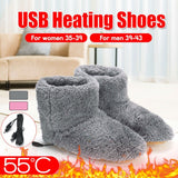 Winter Washable USB Electric Foot Warmer Shoes With 1PCS 1.5m 2.0 Interface Cable
