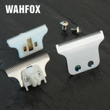 WAHFOX Pro Barber Trimmer Detailer Blades for 8081 Professional Hair Clipper Replacement Steel And Ceramic T-Cutter Blade