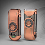Portable Electric Razor Ideal For Travel Use Retro Design Shaving Machine Rechargeable Beard Trimmer Mini Men's Electric Shaver