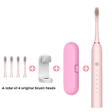 Sonic Electric Toothbrush Ultrasonic Automatic USB Rechargeable IPX7 Waterproof Whitening Teeth Tooth Brush Head Holder Adult