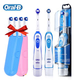 Oral B Sonic Electric Toothbrush for Adults Rotary Precision Clean Teeth Whitening Brush 4 Replacement Brush Head Refill + Case