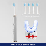 Ultrasonic Electric Toothbrush USB Port Tooth Whitening Kit With LED Accelerator Llight 35% Peroxide Gels Home Use Equipment