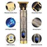 YBLNTEK T Bald Head Electric Hair Clipper Hair Trimmer For Men Rechargeable Shaver Beard Trimmer Barber Shaving Salon Styling