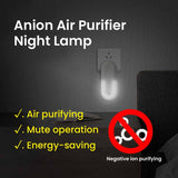 Portable Negative Ion Air Purifier Mini Odor Deodorizer Ionizer LED Lamp Dust Odor Smoke Formaldehyde Removal for Toilet Room