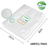 YUMYTH 50/100Pcs Vacuum Bags BPA-Free Embossed Vacuum Sealer Packing Storage Bags Kitchen Appliance Sous Vide Bags For Food T106