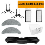 Side Brush Kit Main Brush for Xiaomi RoidMi EVE Plus Sweeper Parts Dust Bag Mop Rag Vacuum Cleaner Accessories