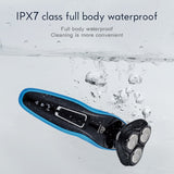 Rechargeable Electric Shaver Wet-Dry Dual Use for Men Beard Trimmer Floating Blade Washable Electric Razor Shaving Machine  F35