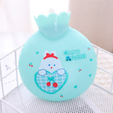 Mini Lovely Children's Hot Water Bottle 350ML Portable Cartoon Silicone Hand Warmer Great Gift for Women Girls Kids