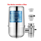 Removal Rust Bacteria Tap Water Purifier for kitchen Quick fit tap adapter Double effluent