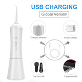 Oral Irrigator Dental Water Jet Electric Portable Irrigator for Teeth Replacement Nozzles Teeth Whitening Cleaner Dropshipping