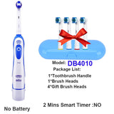 Oral B Sonic Electric Toothbrush for Adults Rotary Precision Clean Teeth Whitening Brush 4 Replacement Brush Head Refill + Case