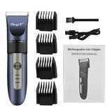 Professional Hair Clipper Rechargeable Beard Trimmer Men Electric Hair Cutting Titanium Ceramic Blade Low Noise Barber Machine53