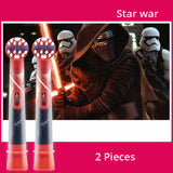 Oral B Children Electric Toothbrush Heads EB10 Replacement Brush Heads Cartoon Round Soft Bristle Oral Care 2/4 Pcs for 3+ Baby