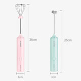 USB Charging Electric Whisk Egg Beater 4-Speed Electric Coffee Mixer Household Milk Shaker Maker Frother Foamer Food Blender