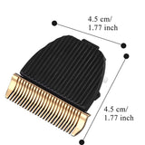 Men's Hair Clipper Replacement Blades Electric Cutting Machine Rechargeable Low Noise Hairdress with LED Display Clippers 45