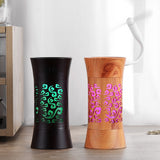 Wood Grain Home air Humidifier USB Ultrasonic Aroma Essential Oil Diffuser 3 In 1 Mini Humidificador with LED Lamp Mist Maker