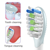 New Replacement Toothbrush Heads For Soocas X1 X3U X5 V1 Sonic Electric Tooth Brush Dupont Soft Bristles Tongue Cleaning Nozzle