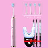 Ultrasonic Electric Toothbrush USB Port Tooth Whitening Kit With LED Accelerator Llight 35% Peroxide Gels Home Use Equipment