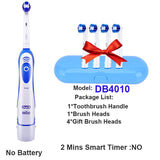 Oral B Sonic Electric Toothbrush for Adults Rotary Precision Clean Teeth Whitening Brush 4 Replacement Brush Head Refill + Case