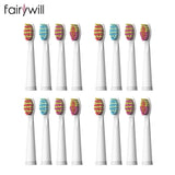 Original Fairywill Electric Sonic Toothbrushes Replacement Head Toothbrush 8 heads Sets for FW-507 FW-508 FW-917 Head Toothbrush
