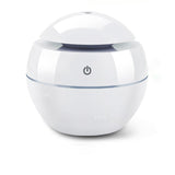 USB Aroma Essential Oil Diffuser Ultrasonic Air Home Humidifier Mini Mist Maker Aroma Diffuser 130ML 7 Color LED Light Office